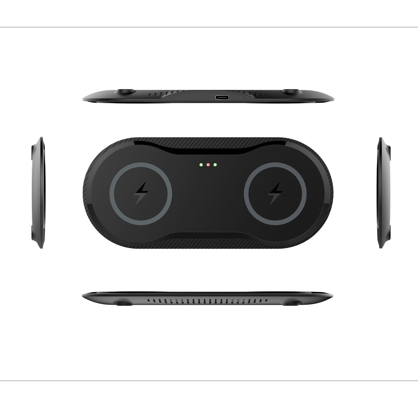 Dual Wireless Mobile Phone Charging Station