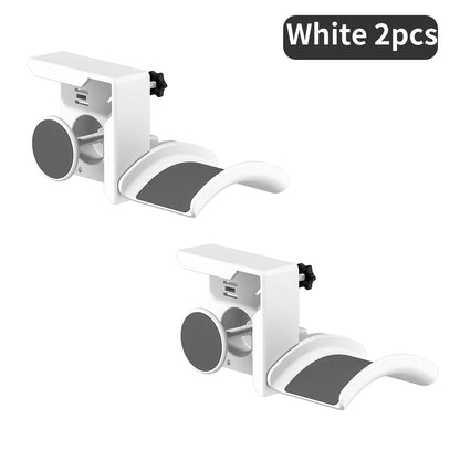 Adjustable Clamp-On Headphone Stand for Space-Saving Headset and Earphone Storage in Gaming and Office Environments