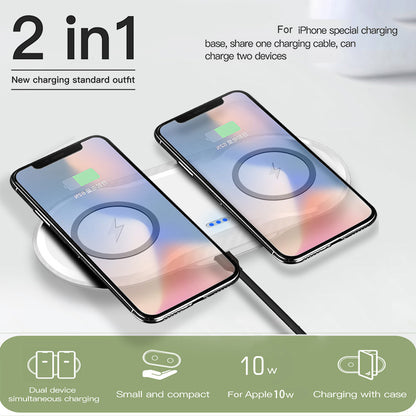 Dual Wireless Mobile Phone Charging Station