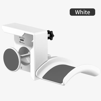 Adjustable Clamp-On Headphone Stand for Space-Saving Headset and Earphone Storage in Gaming and Office Environments