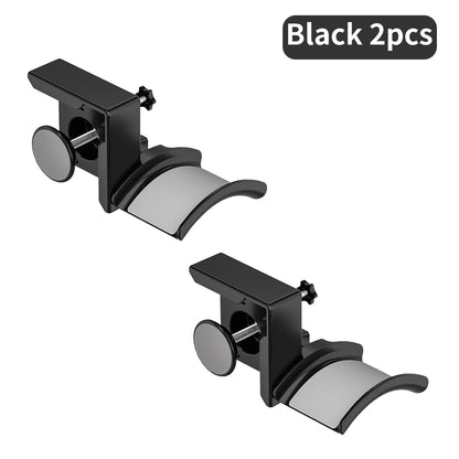 Adjustable Clamp-On Headphone Stand for Space-Saving Headset and Earphone Storage in Gaming and Office Environments