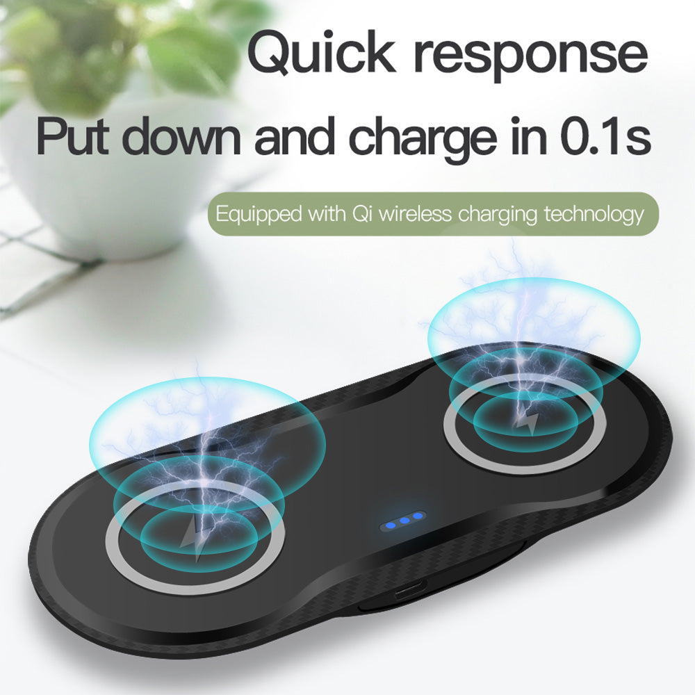 Dual Wireless Mobile Phone Charging Station