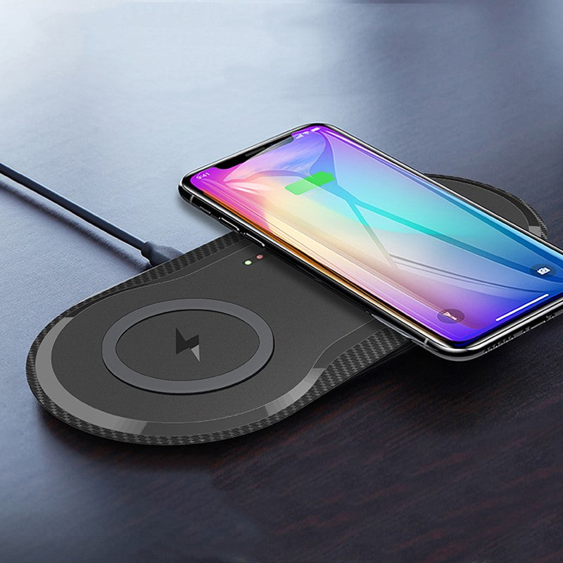 Dual Wireless Mobile Phone Charging Station
