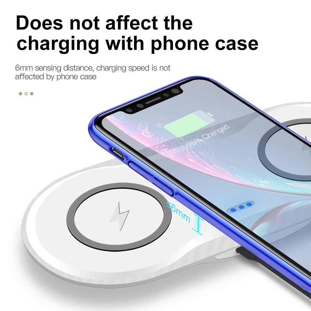 Dual Wireless Mobile Phone Charging Station