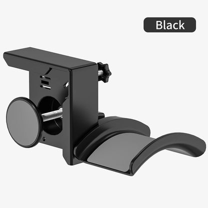 Adjustable Clamp-On Headphone Stand for Space-Saving Headset and Earphone Storage in Gaming and Office Environments